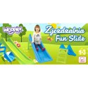 WOOPIE Zjeżdżalnia Ogrodowa dla dzieci ze ślizgiem wodnym Fun Slide 116 cm