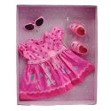 WOOPIE Ubranko dla Lalki Różowa Sukienka Króliczek 43-46 cm