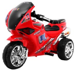 Motorek Trójkołowy RR1000 elektryczny dla dzieci Czerwony + Dźwięki + Światła + Schowek