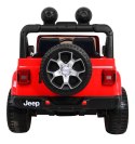 Jeep Wrangler Rubicon na akumulator dla dzieci Czerwony + Pilot + Radio MP3 LED + Koła EVA