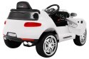 Autko Turbo-S na akumulator dla dzieci Biały + Pilot + Wolny Start + Koła EVA + Radio MP3