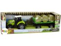 Traktor z Przyczepka Bale Siana Dźwięk Zielony