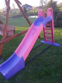 Największa solidna zjeżdżalnia dla dzieci 243 cm ( różowo/fioletowa)
