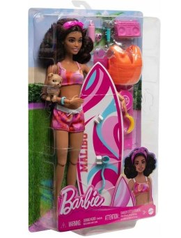 Barbie Lalka z deską surfingową Mattel