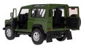 Land Rover Defender zielony RASTAR model 1:14 Zdalnie sterowanie auto + Pilot 2,4 GHz + Ręcznie otwierane drzwi