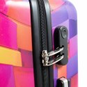 Komplet walizek podróżnych na kółkach CUBE 3szt SET kolorowe lekkie