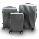 Walizki podróżne torby na wakacje Zestaw walizek 3 szt ABS twarde
