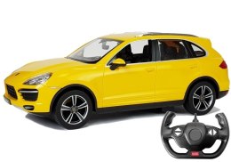 Auto R/C Porsche Cayenne Rastar 1:14 Żółte