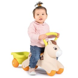 Smoby Pierwszy Jeździk Pony Ride-On Kucyk z Przyczepką