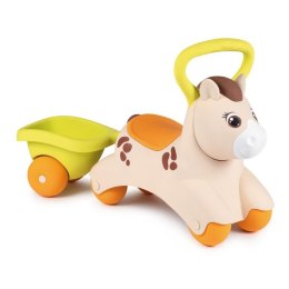 Smoby Pierwszy Jeździk Pony Ride-On Kucyk z Przyczepką