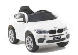 Auto na Akumulator BMW X6 Białe Skóra, EVA