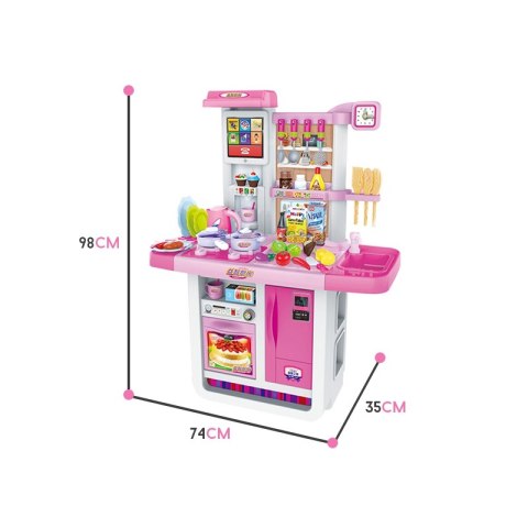 WOOPIE Kuchnia MY LITTLE CHEF Panel Dotykowy z Dźwiękiem Obieg Wody Różowa