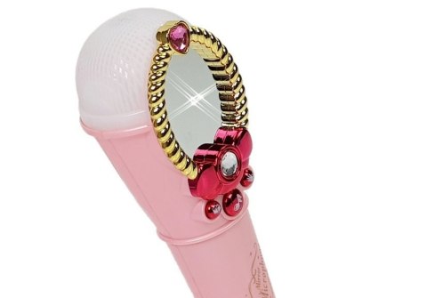 Magiczne Lustro Z Mikrofonem USB MP3 Światła Dźwięki Różowy