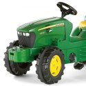 ROLLY TOYS John Deere Traktor na Pedały z Łyżką + Kamizelka Odblaskowa dla Dzieci Gratis