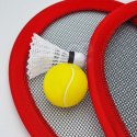 WOOPIE Duże Rakietki do Tenisa Badminton dla Dzieci Zestaw + Piłka Lotka