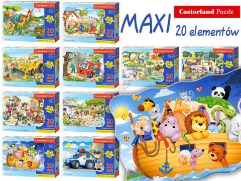 Castorland Puzzle 20 MAXI elem. zwierzątka CA0014