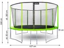 Trampolina ogrodowa SKYFLYER RING 2w1 427cm 14FT