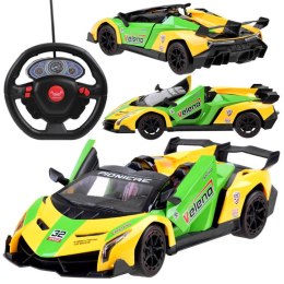 Autko sportowe z otwierane drzwi + pilot RC0583