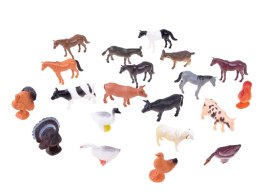 Zwierzęta z gospodarstwa 20 figurek z farmy ZA3105