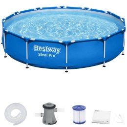 Bestway Basen stelażowy 366cm x 76cm 8w1 56681