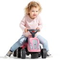 FALK Traktorek Baby Girly New Holland Różowy z Przyczepką + akc. od 1 roku