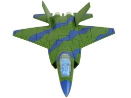 Samolot Wojskowy Odrzutowiec Napęd Światła Dźwięki Zielony
