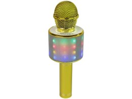 Mikrofon Bezprzewodowy USB Głośnik Nagrywanie Karaoke Model WS-858 Złoty