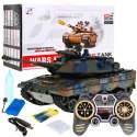 Zdalnie sterowany Czołg Leopard 2A6 dla dzieci 3+ Zielony 1:18 Funkcja dymu + Pilot 2,4 GHz + Akcesoria