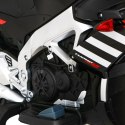 Aprilia Tuono V4 Motor na akumulator dla dzieci Czarny + Panel MP3 + Kółka pomocnicze + Wolny Start