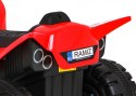 Quad The Fastest na akumulator dla dzieci Czerwony + Silnik 25W