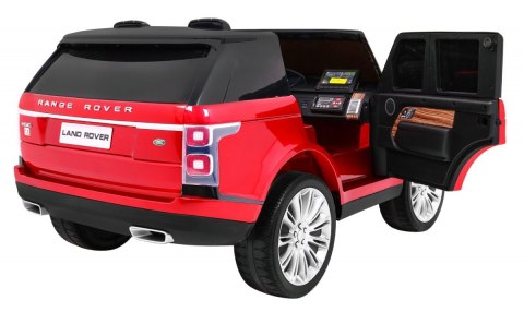 Range Rover HSE Lakierowane Autko dla 2 dzieci Czerwony SUV + Pilot + Panel audio