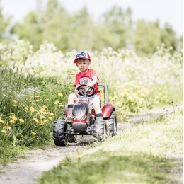 FALK Traktorek Czerwony Valtra S4 na Pedały z Przyczepką od 3 Lat