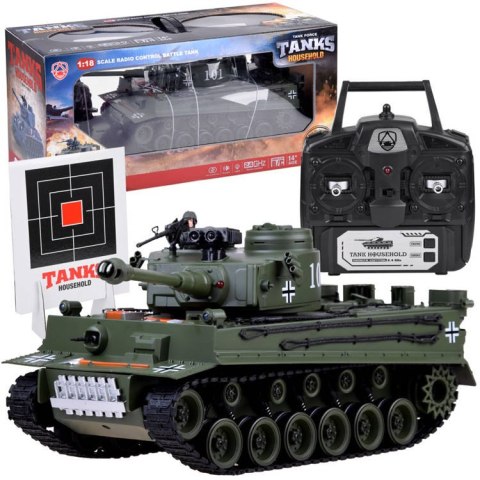 REALISTYCZNY CZOŁG GERMAN TIGER STRZELA RC0252 ZI