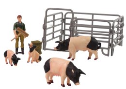 Zestaw Figurek Zwierzęta Domowe na Farmie Rolnik Świnki