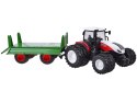 Traktor na pilota + zielona przyczepa RC0602