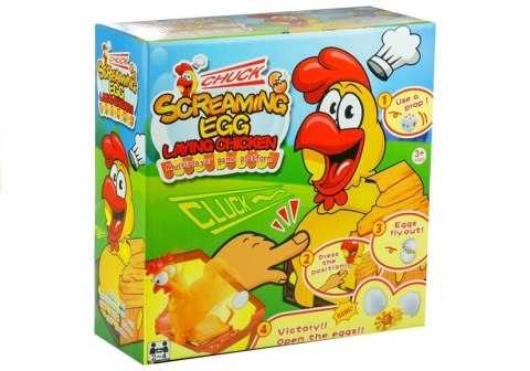 Gra Rodzinna Zręcznościowa Screaming Egg Piszcząca Kura Wyskakujące Jajko