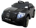 MERCEDES GLC63s CZARNY Auto na akumulator napęd 4x4 SKÓRA