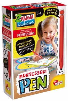 Zestaw Montessori Długopis z 32 tabliczkami Lisciani