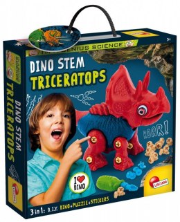 Zestaw konstrukcyjny I'm A Genius Dino Steam - Triceratops Lisciani