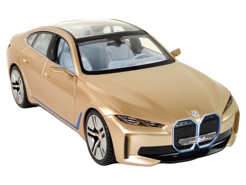 Auto BMW I4 Samochód Zdalnie Sterowany RC Rastar Złoty 1:14