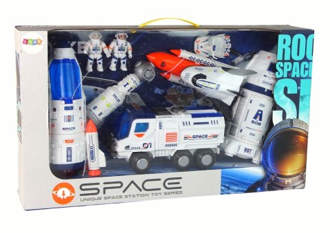 Zestaw Rakieta Kosmos Statki Space Pojazdy Astronauci