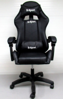 Fotel Gamingowy K3 R-Sport CZARNY dla gracza+masażer