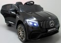 MERCEDES GLC63s CZARNY Auto na akumulator napęd 4x4 SKÓRA