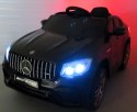 MERCEDES GLC63s CZARNY Auto na akumulator napęd 4x4 SKÓRA