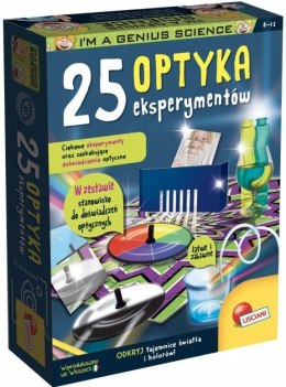 Optyka - 25 eksperymentów Mały Geniusz Lisciani