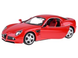 Auto metalowe model Alfa Romeo 8C Competizione skala 1:32 światła ZA4607