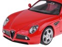 Auto metalowe model Alfa Romeo 8C Competizione skala 1:32 światła ZA4607