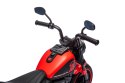 Motorek Chopper FASTER na akumulator dla dzieci Czerwony + Radio FM + Panel audio + LED