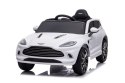 Aston Martin DBX na akumulator dla dzieci Biały + Pilot + EVA + Pasy + Wolny Start + Audio LED