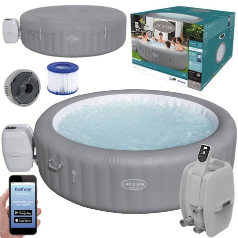 Bestway Lay-Z-Spa duże jacuzzi GRENADA SMART 236cm 6-8 os WiFi 2024 60135